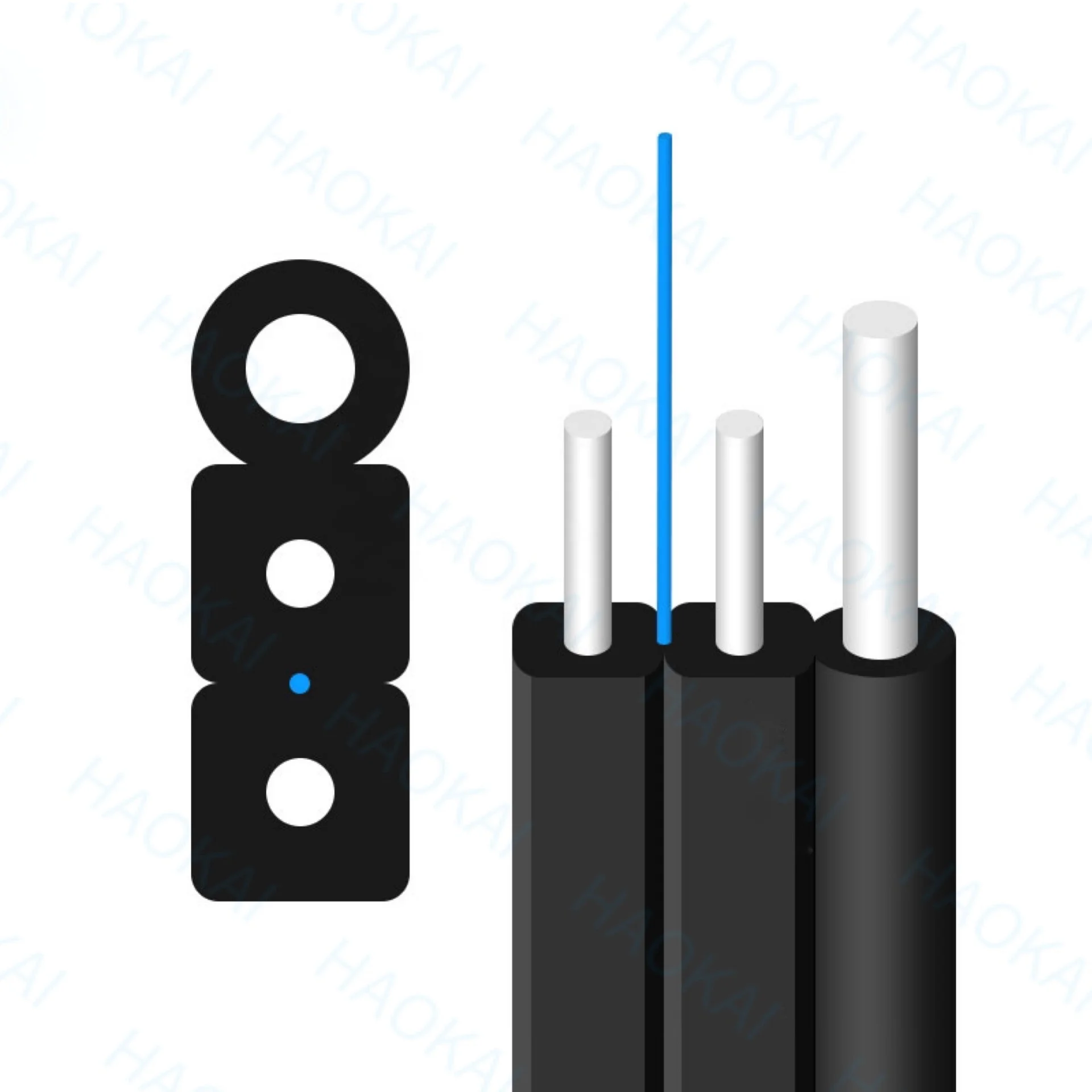 
 Прямой кабель Ftth кабель LSZH Наружная оболочка G657A1 и G657A2 внутренний FTTH прямой кабель GJXH с китайской фабрики  