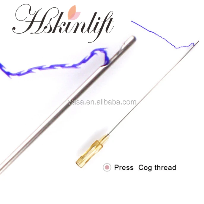 
Fishbone PDO/PCL thread 18g 100mm Cannula barbs thread lift face pdo surgical suture needle 