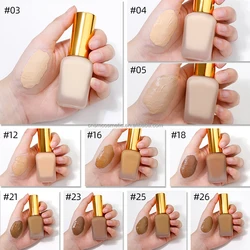 A108 vegan paraben free moisturizing foundation waterproof custom halal matte liquid foundation private label