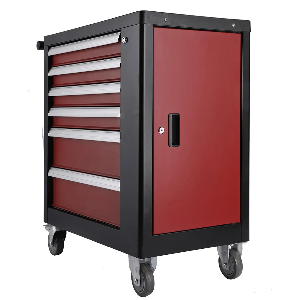 Factory SPCC Tool Chest Cart with Wheels Keyed Locking System for Repair Projects Garage Workshop Home Tool Cabinet