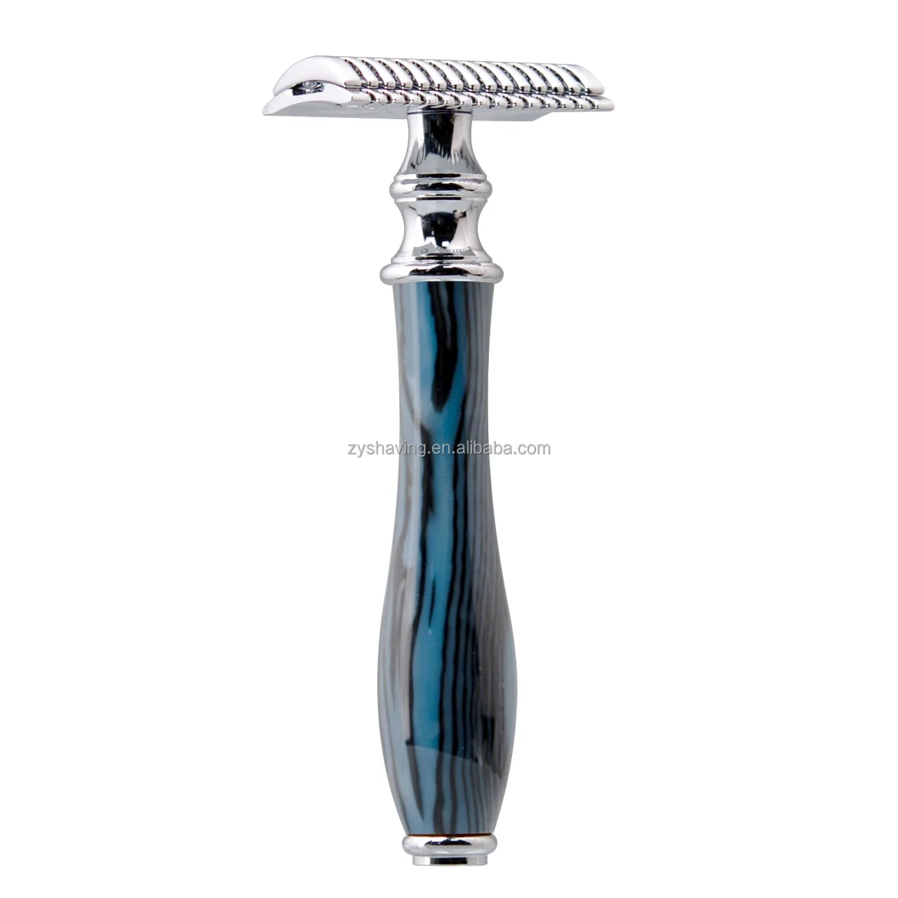ZY Double Edge Safety Razor Resin Handle Single Blade Razor for Men Fits All Double Edge Razor Blades