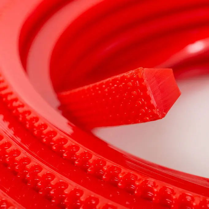 Green Transmission Industrial V PU Timing Cord Food Manufacturer Supergrip Round Custom Surface Conveyor Polyurethane Belt