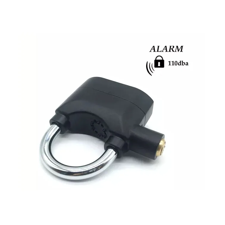 110dB Security Anti-Theft Waterproof Motor Bicycle Lock Siren Safety Padlock Door Alarm Padlock