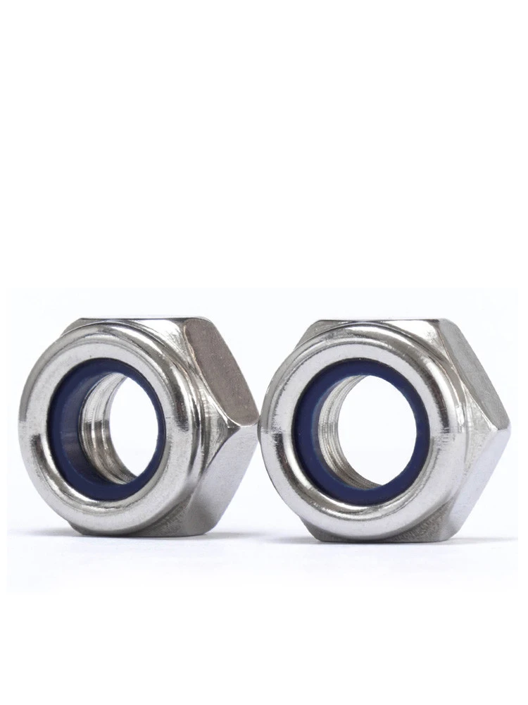 Metric Inserted Lock nut Self-Locking Stainless steel Nylon Insert Hex Lock Nuts