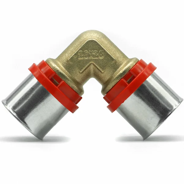 Латунный обжимной пресс-фитинг с наконечником для многослойной трубы