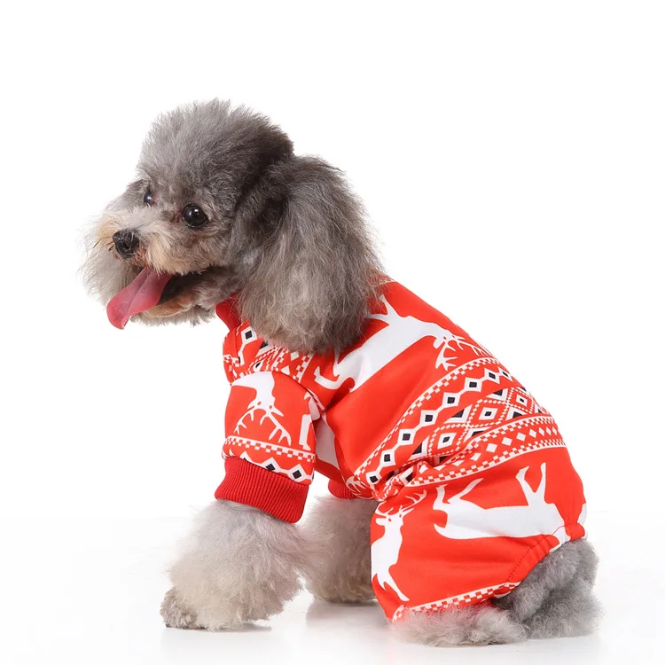 JXANRY  2022 Pet Festival Jumpsuits Dog Cute Popular Clothes Dog Christmas Wearing Manufacture