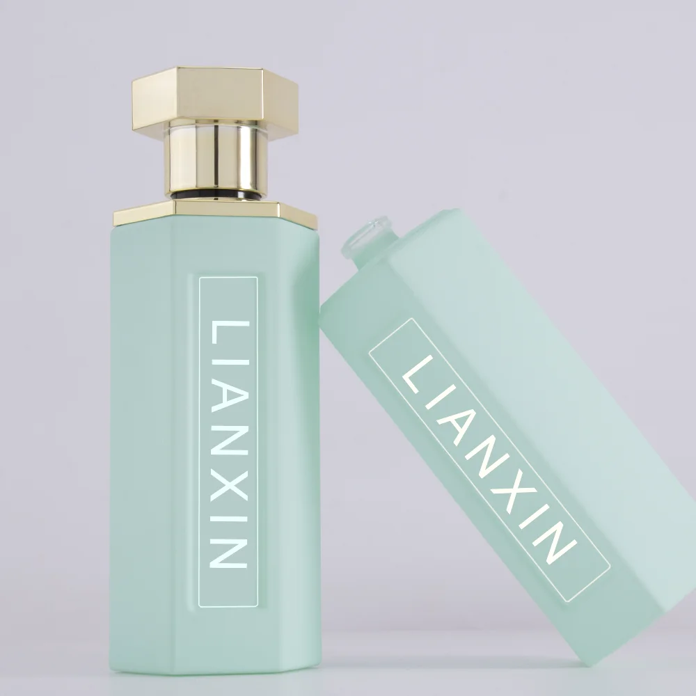 Custom Design Hexagonal Glass Empty Perfume Spray Bottle Glass Perfume Bottles 100ml