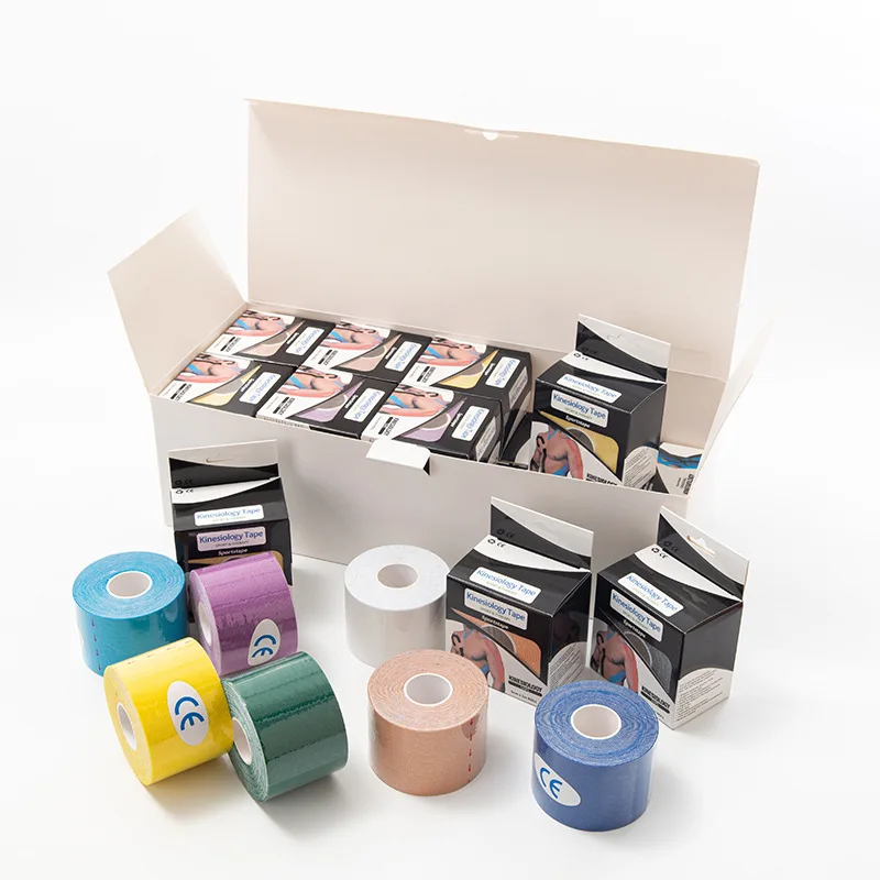 GALECON Factory Price Breathable  Muscle Adhesive Bandage Rock Kinesiology Tape