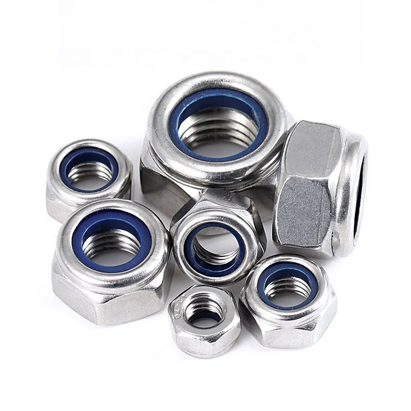 Fasteners Manufacturer 3/8 5/16 1/4 10/32 Jam nylon luck hex nut