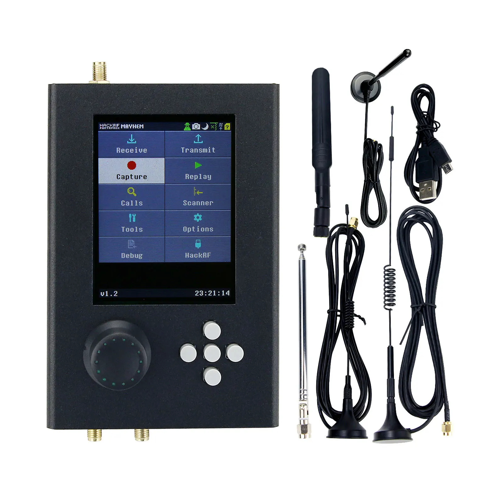 SY787 SDR радио полнофункциональный радиоприемник PortaPack H2 + HackRF One кабели 3