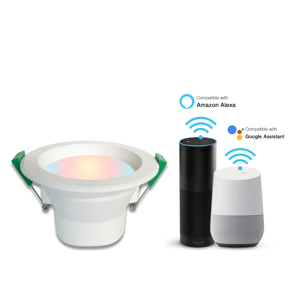 Умный потолочный светодиодный светильник Tuya Smart Life SAA с Wi-Fi RGB + C/W и вилкой Стандарта