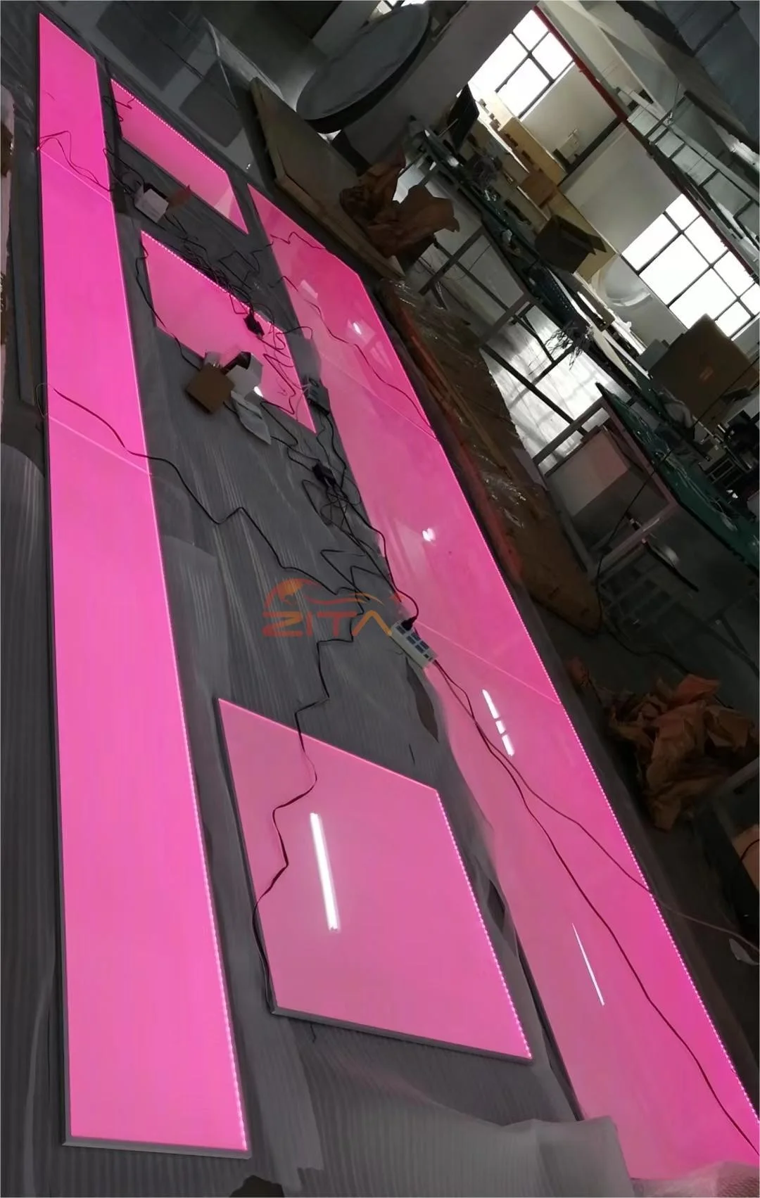 A0 ultra Thin Dimmable LED Panel Backlit Acrylic Panel Lightsheet LED Edgelit PMMA RGB LED Panel