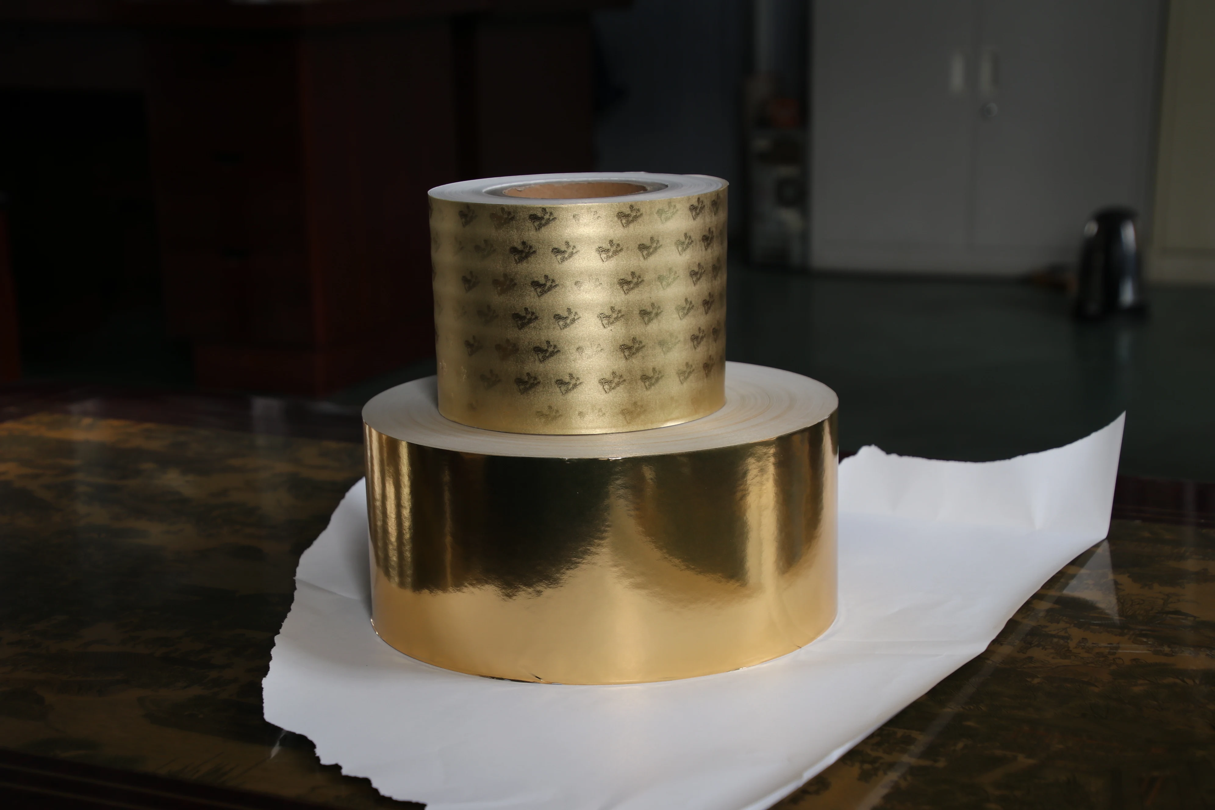 
glossy gold/silver cigarette inner liner paper with factory price 