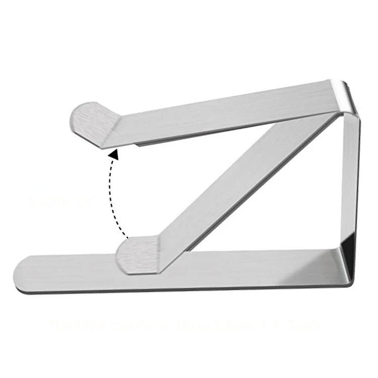 
Amazon Hot Sale New 4.5cm Large Mouth Adjustable Stainless Steel Table Cloth Clip Table Cover Holder Party Picnic Clips M0297 