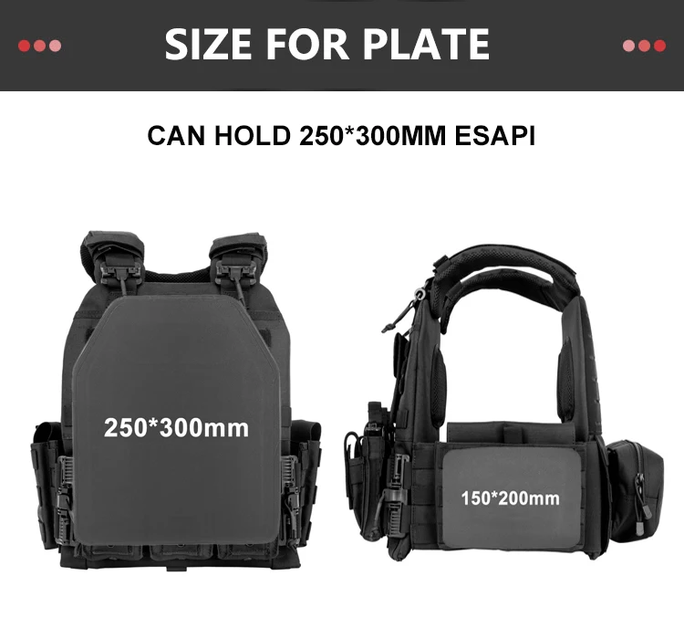 Hot Sale Plate Carrier Chalecos Tactico Quick Release Tactical Defense Protective Vest Armor Vest