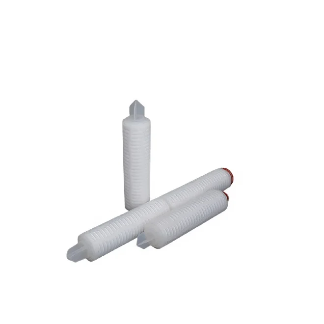 Multiple Layers Nylon 66 Pleated Filter Cartridge 0.22/0.45 Micron with Good adsorption of protein Interface with DOE 222 226