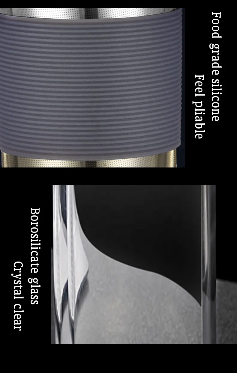 2022 New design high quality home goods office personal use heat resistant glass mug glass tea infuser mug gift tea set