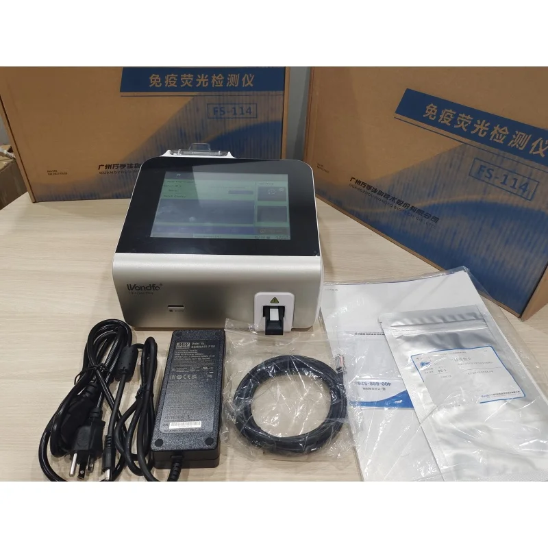 FS114 Touch Screen Wondfo Human Progesterone Analyzer Hormones Analyzer Immunofluorescence Detector