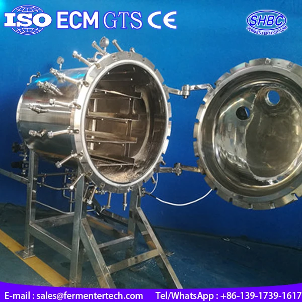 Stainless steel revolving tank industrial steam iron fermenter 500 liter bioreactor bacteria ferment lactique