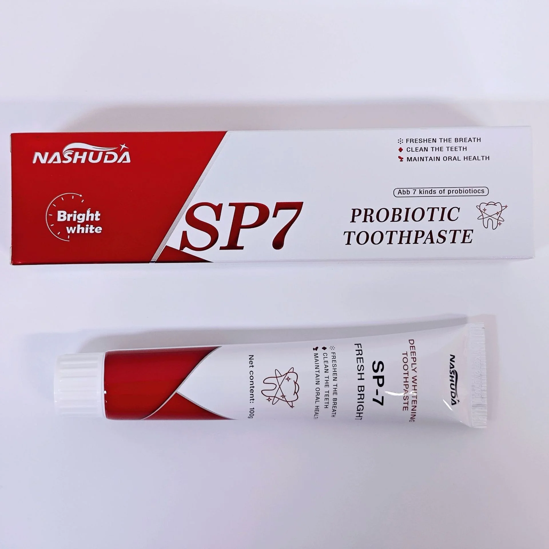Adult Probiotic Mint Toothpaste Home Use 100g Dental Paste Whitening Fresh Breath Effects SP-7 Contains Chemical Herbal
