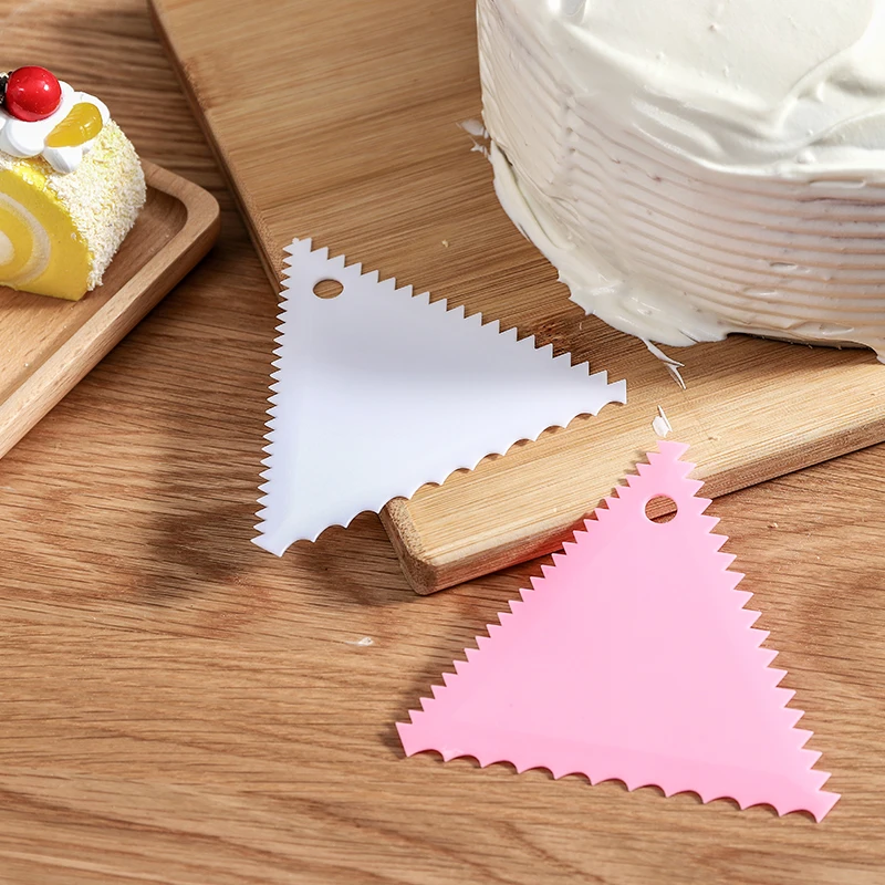 
Hot Sale Custom Heat Resistant Triangle Spatula plastic Baking Spatula Cream Scraper Food Smoother plastic Spatula 