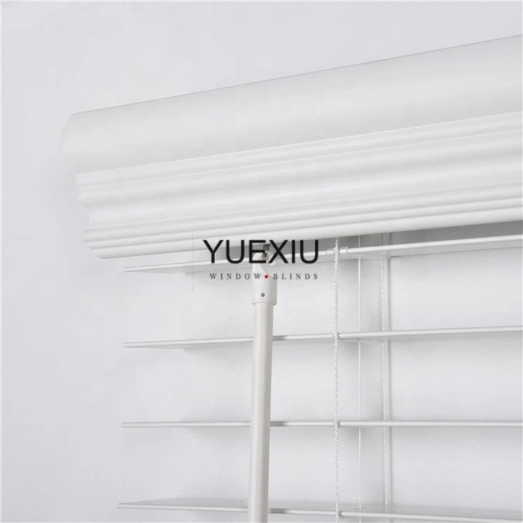 Hot Sale Manual Cordless Blind Wood Faux Blackout Shutter Venetian Blinds With High Quality