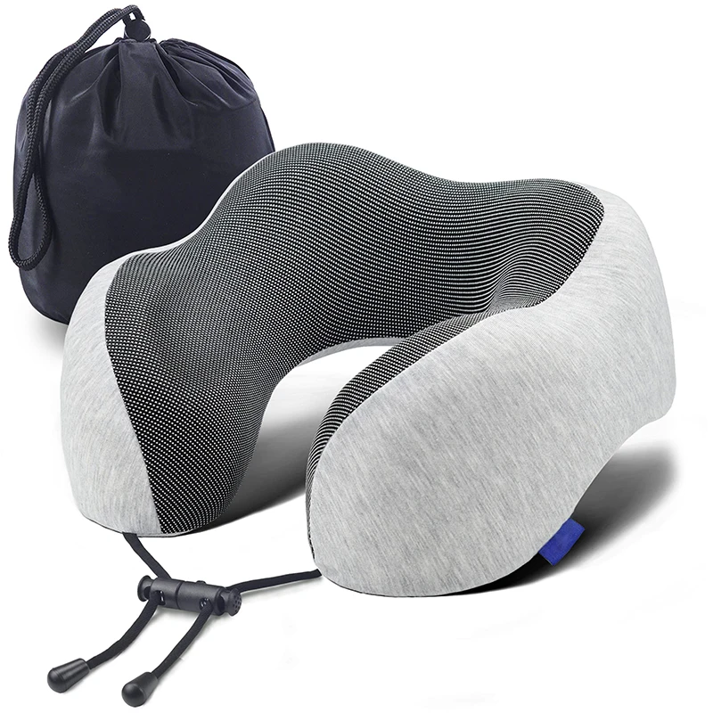 Custom Cervical Repair Memory Foam Pillow Side Sleeper Neck Cushion Airplane Travel Neck Pillow for Cars