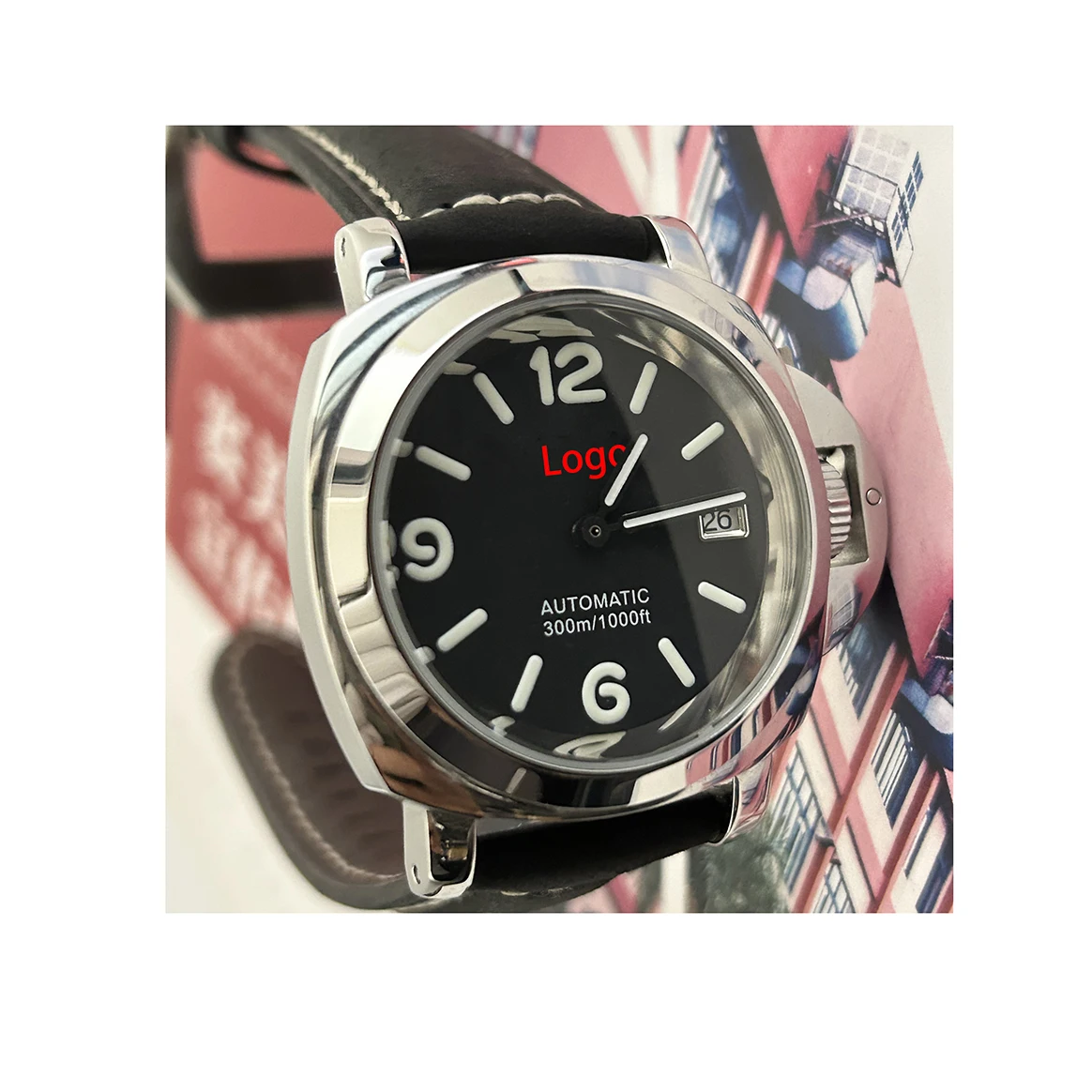 OEM watches custom logo Japan Seiko NH35 Movement 40mm Automatic 316L stainless steel watch