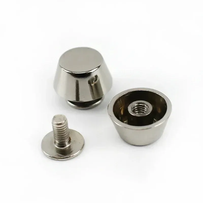Meetee G8-14 11.5mm Hardware Accessory Metal Buckles Handbag Bottom Protecting Feet Nail Bucket Shape Flat Studs Screw Rivets