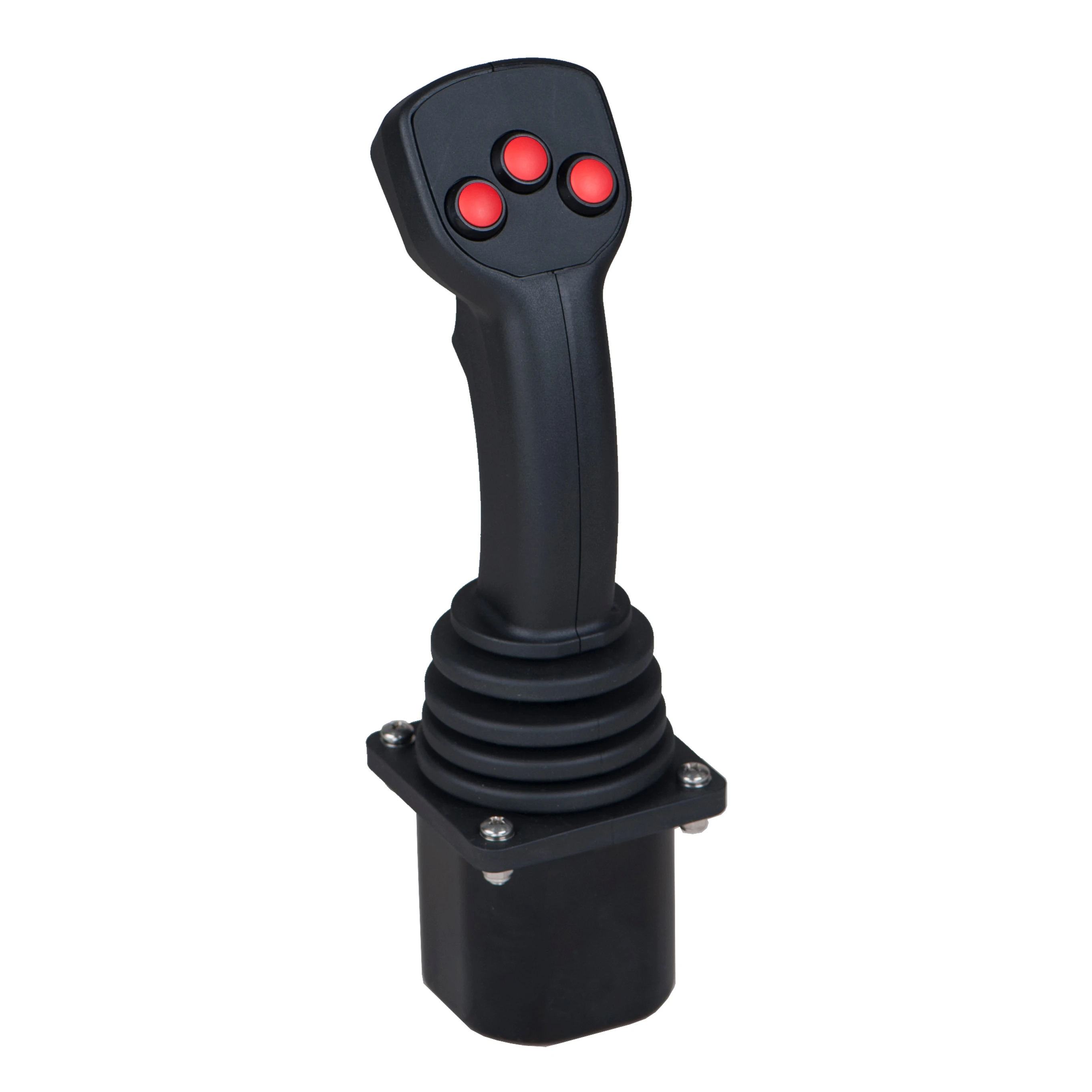 Multi-axis operation joystick remote control for cranes machines