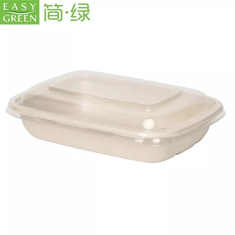 Easy Green Corn Starch Food Container With Corn Starch Lid For Food Package