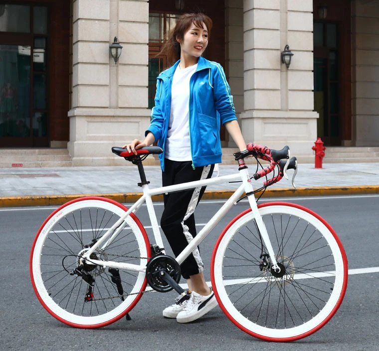 700C Aluminum Alloy Road Bicycle 21/27/30/33 Speeds Bike Variable Speed Bicycle With Disc Brake