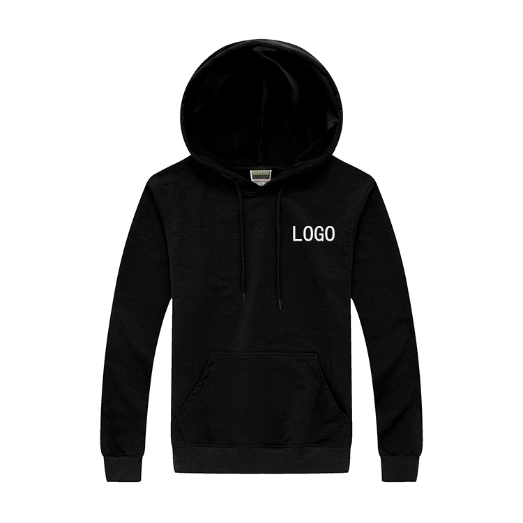 High quality plain hoodies unisex custom logo 100% cotton hoodies mens pullover bulk oversized hoodie