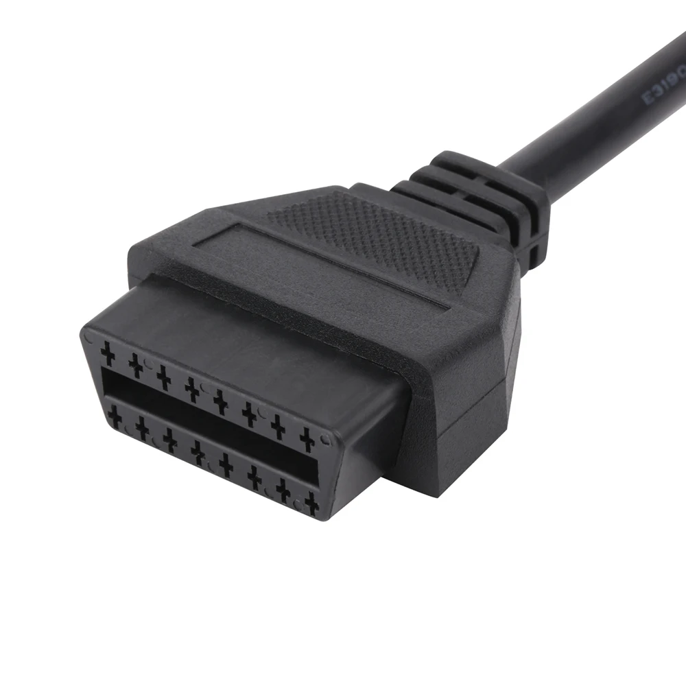  OEM high quality 16 pin male to female obd 2 flat