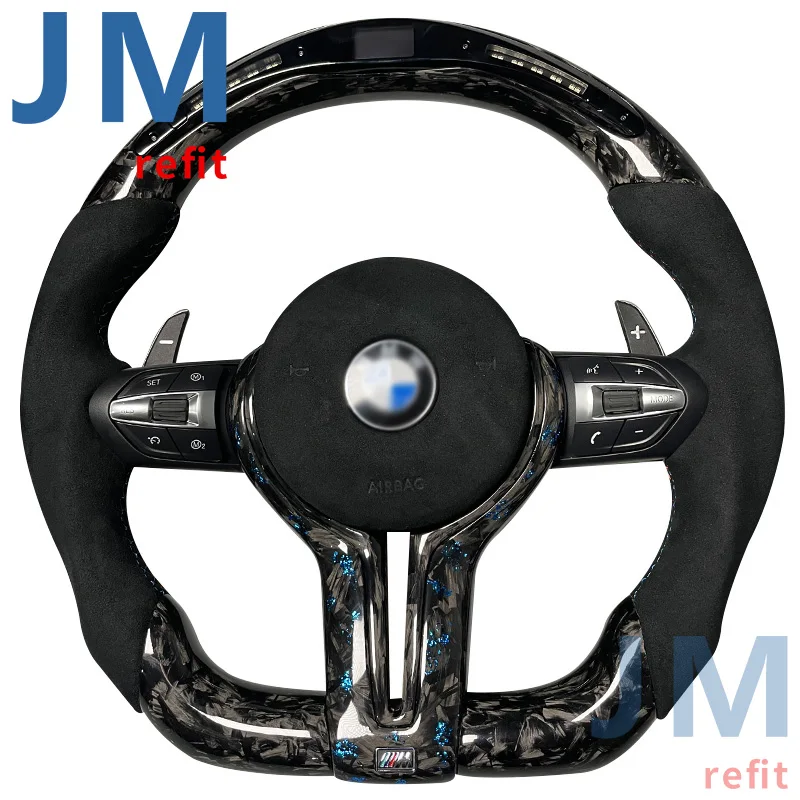 На заказ светодиодный руль из углеродного волокна для Bmw M2 M3 M4 F80 F82 F83 F87 1 2 3 4 5 6 серии Автомобильное рулевое колесо