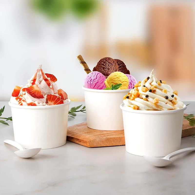 Custom Biodegradable Food Packaging Disposable Soup Bowl Kraft Paper Bowl