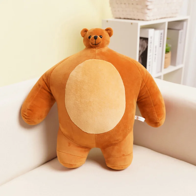 2024 Funny Soft Small Head Big Body Stuffed Animals Plush Fox Unicorn Sloth Panda Bear Tiger Lion Elephant Pillow ToysPlush Toy