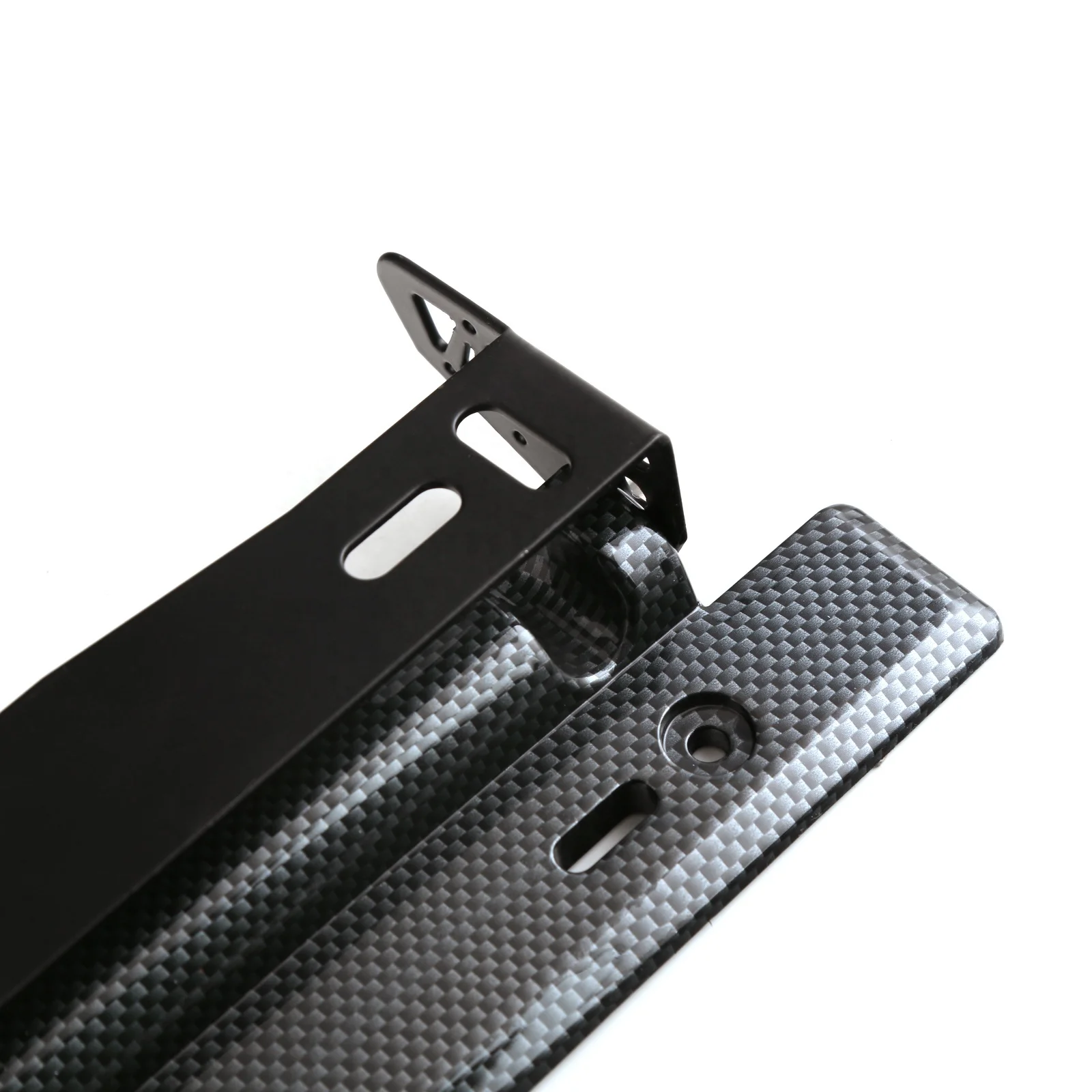 Car Universal Adjustable Carbon Fiber Racing Car license plate frame bracket holder