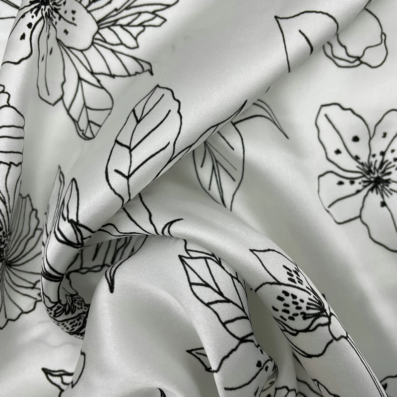 Discount Price Make to Order China Suppliers Silk Pure Custom print 100% Silk Fabric for Apparel