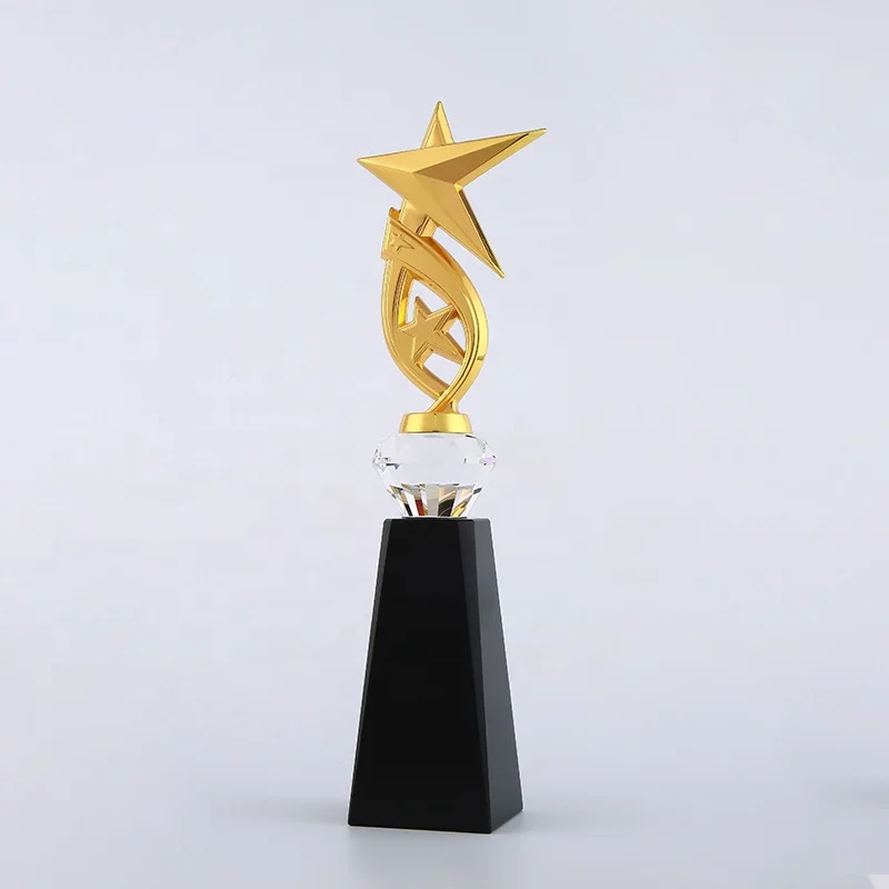 Commercial Gift Souvenir World Globe Metal Crown Trophy Resin Competition Prize Champions Cup Trophies Awards