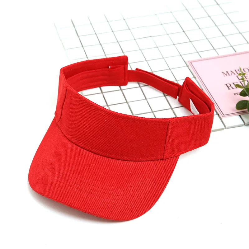 Summer Empty Top Hat Anti-Uv Breathable Sport Sun Hats For Women Golf Sport Visor Running Fishing Hat