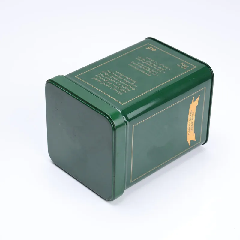 square tin box tea packaging box