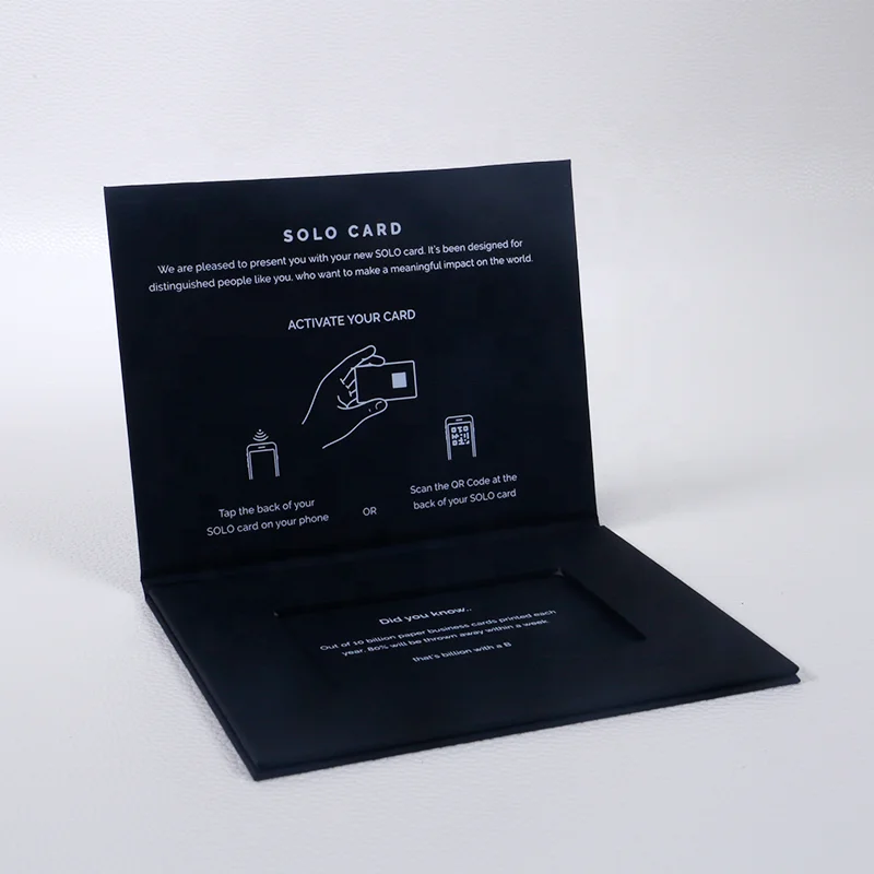 Custom Luxury Magnetic Credit Card Gift Boxes VIP Card Packaging Paper Box for Promotion Card