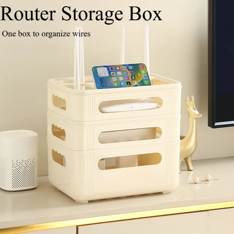 WiFi Router Boxes Wi-Fi Router Shelf Storage Shelf Wifi Storage Box Home Organizer Holder Boxes
