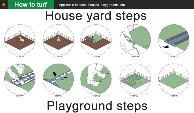 Artificial carpet syntetic grass turf fake grass seed mat cesped artificial grass