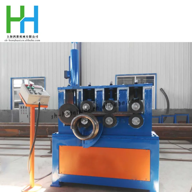 Seven-roll spiral profile tube coiling machine Heat exchanger tube rounding machine One-time forming tube bending machine