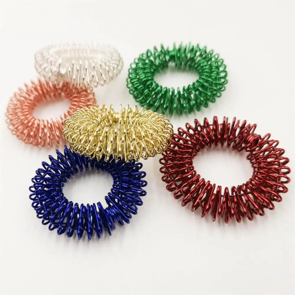 Colorful Finger Relax Finger Acupressure Massage Ring