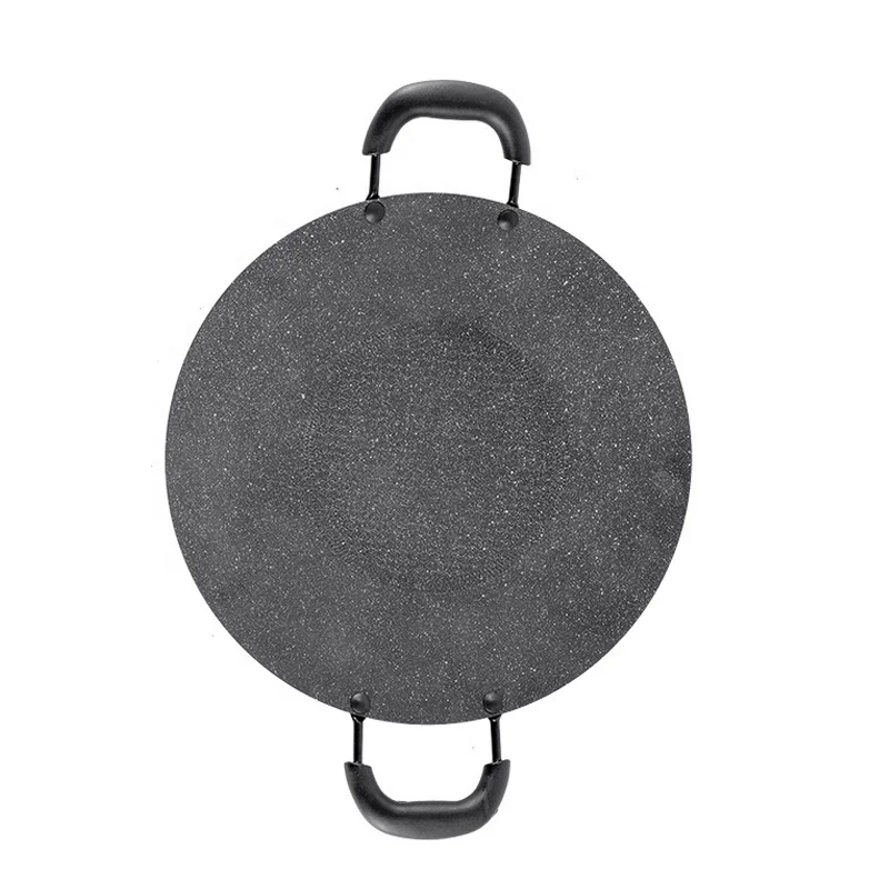 New Product Outdoor Portable Non Stick Korean BBQ Grill Pan With Bakelite Handle