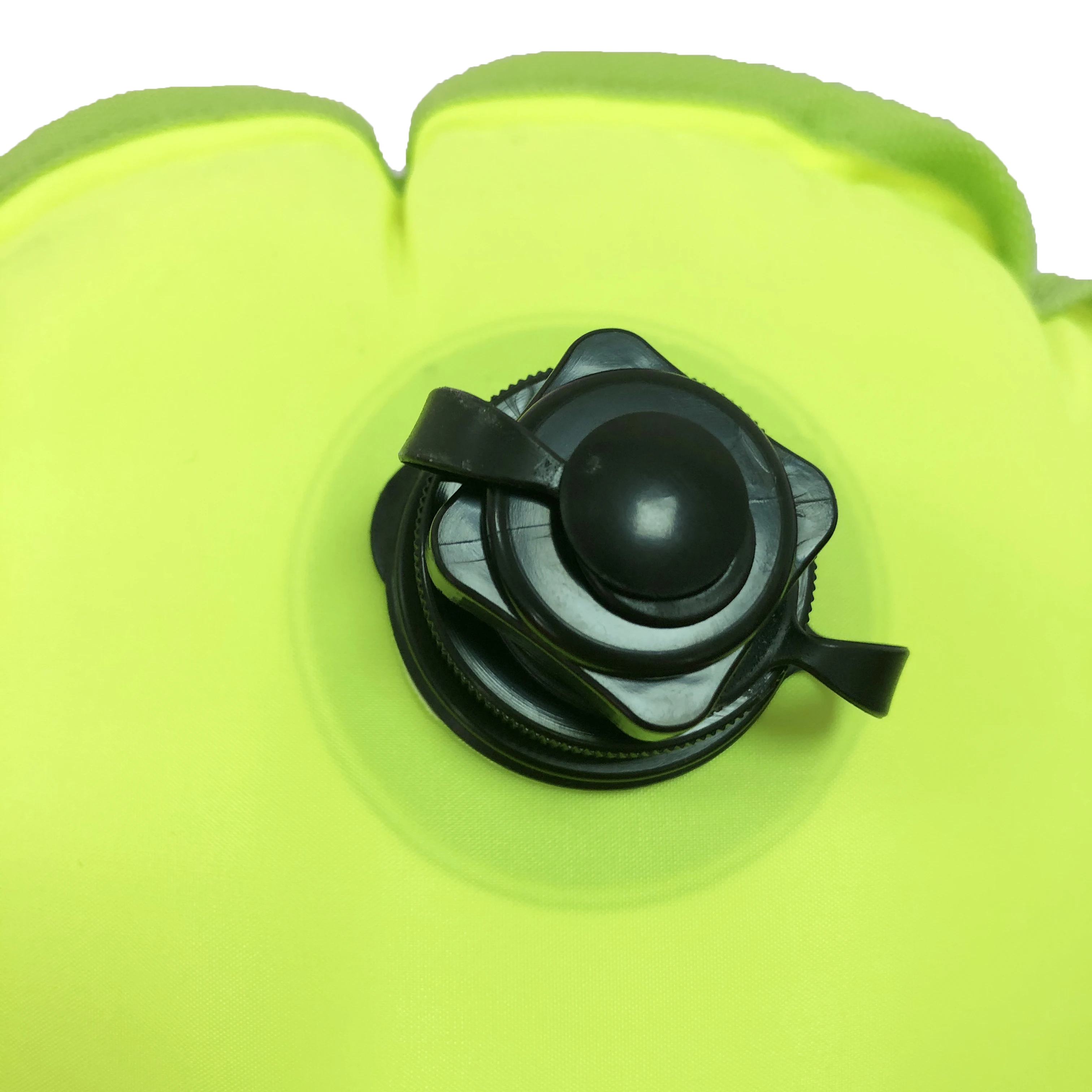 Bright Yellow Green Inflatable Triathlon Swimming Bag Safe Swim Buoy Bag For Training