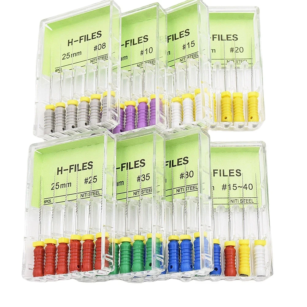 Dental Root Canal File Stainless Steel Hand Use K / H / R / S -Files Endo Files  For Dental Clinic